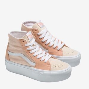 Vans Sk8-Hi Tapered Stackform sneakers Peach Color Block womens 8